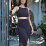 Camilla wrap skirt and cami co-ord set