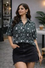 Ayla Boho Oversized Shirt - Image 2