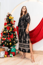 Black Kaftan Dress - Image 2