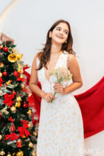 White & Yellow Floral Dress