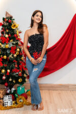 Black Dotted Tube Top - Image 4