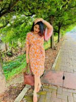 Soleil mini wrap dress