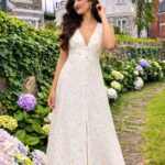 White & Yellow Floral Dress