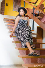 Black Petal Dress - Image 2