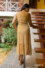Yellow Ditsy Floral Dress - Image 3
