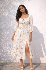Floral Milkmaid Dress