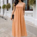 Mahina Peach Dress