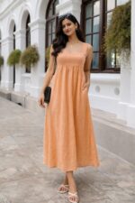 Mahina Peach Dress