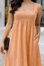 Mahina Peach Dress - Image 2