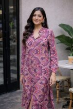 Berry Shirt Dress - Image 2