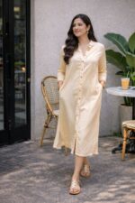 Yellow Striped Dress - Image 3