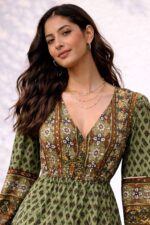 Olive Whisper Dress - Image 3