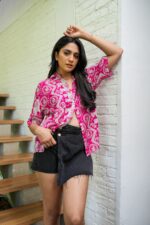 Pink Boho Oversized Shirt - Image 2
