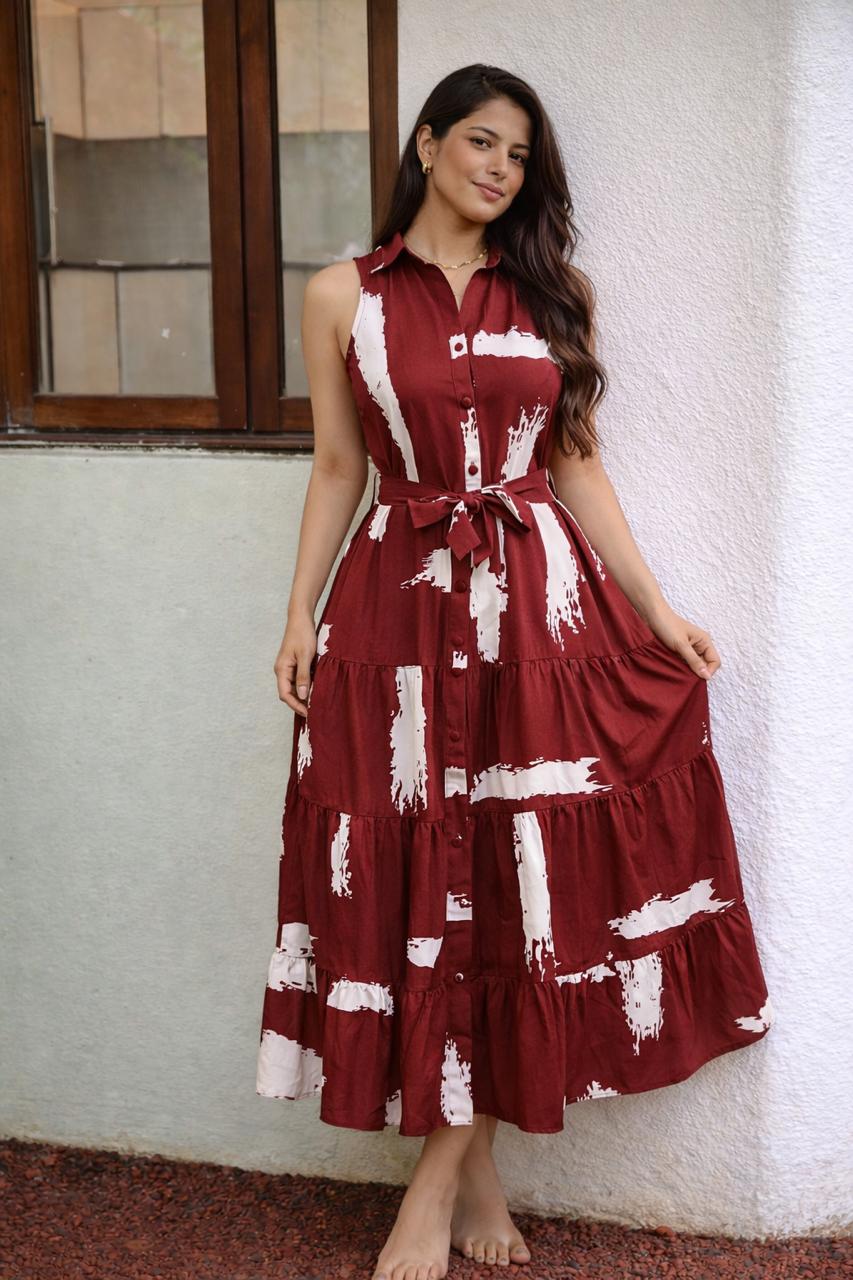 WhatsApp Image 2026-04-05 at 7.51.45 PM Red Wild Dress - Image 1