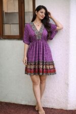 Purple Boho Dress