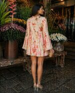 Peach Wave Dress - Image 3