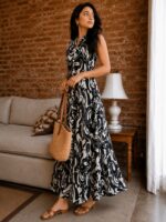 Black Button Down Dress - Image 5