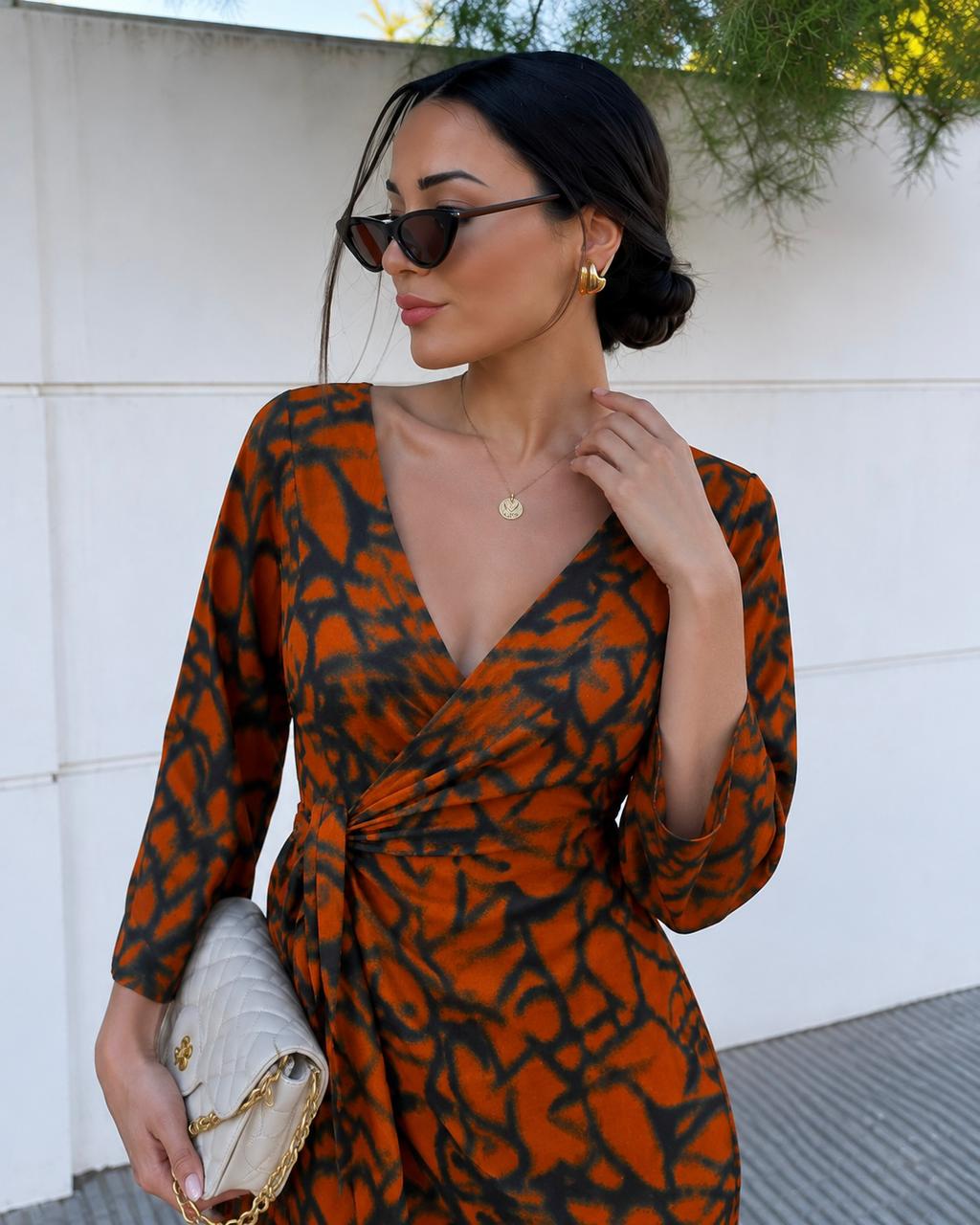 3bca4920-31c2-4962-977c-fdb73b294e4b Orange Kiss Dress - Image 1