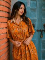 Tangerine Breeze Dress - Image 2