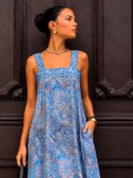 Omari Blue Dress - Image 3