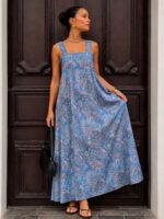 Omari Blue Dress - Image 5
