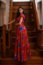 Red Sherry Dress - Image 5
