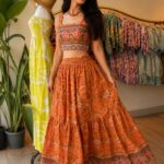 Orange Boho Co-ord Set