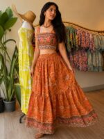 Orange Boho Co-ord Set