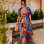 Palm Glow Dress