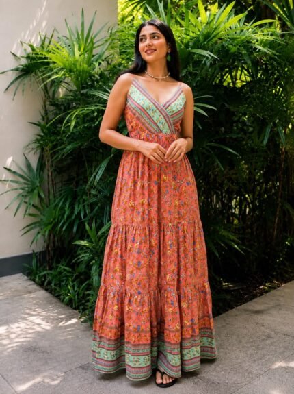 Rose Bohemian Dress