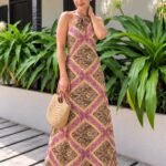 Palm Party Dress