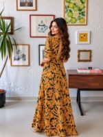 Orange Hibiscus Dress - Image 2
