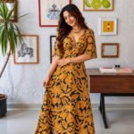 Orange Hibiscus Dress