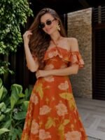 Burnt Flower Dress - Image 4