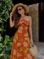 Burnt Flower Dress