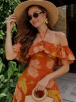 Burnt Flower Dress - Image 5
