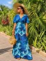 Blue Rose  Dress - Image 3