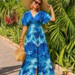 Blue Rose  Dress