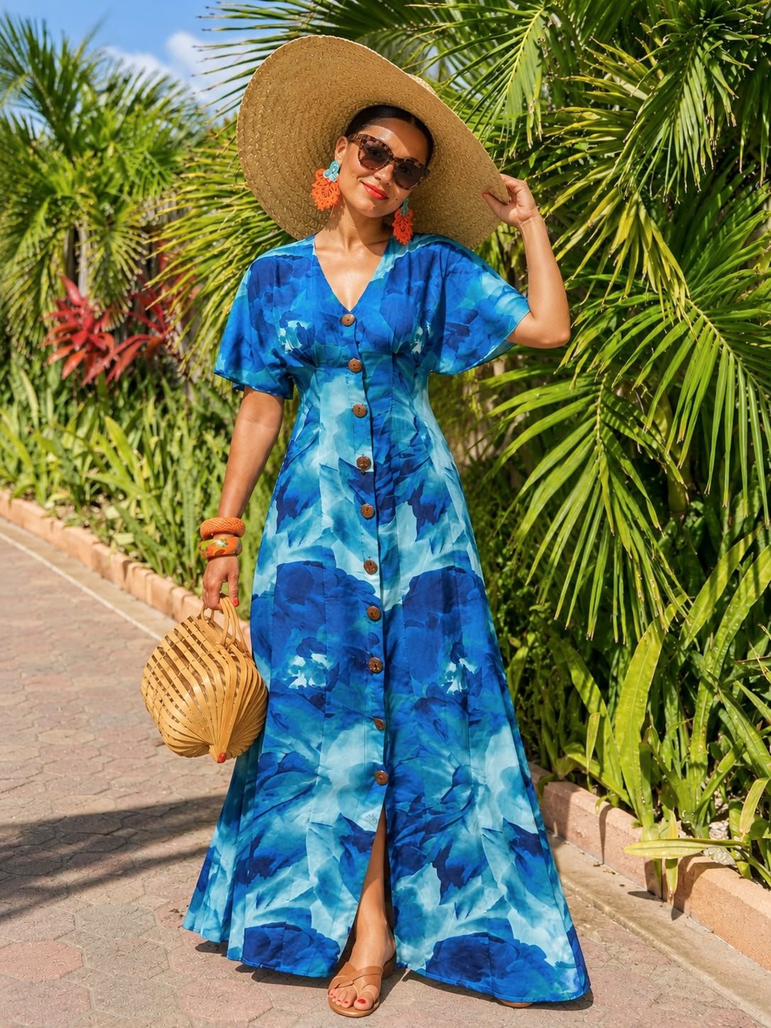 WhatsApp Image 2026-10-17 at 11.22.53 AM (1) Blue Rose Dress - Image 1