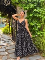 Black Coral Dress